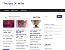 Tablet Screenshot of antique-ceramics.info